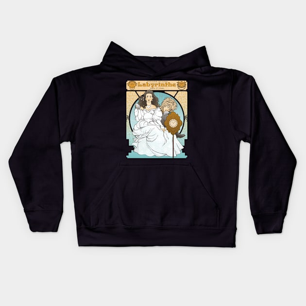 The Labyrinth Cult Following Kids Hoodie by ArtByJenX